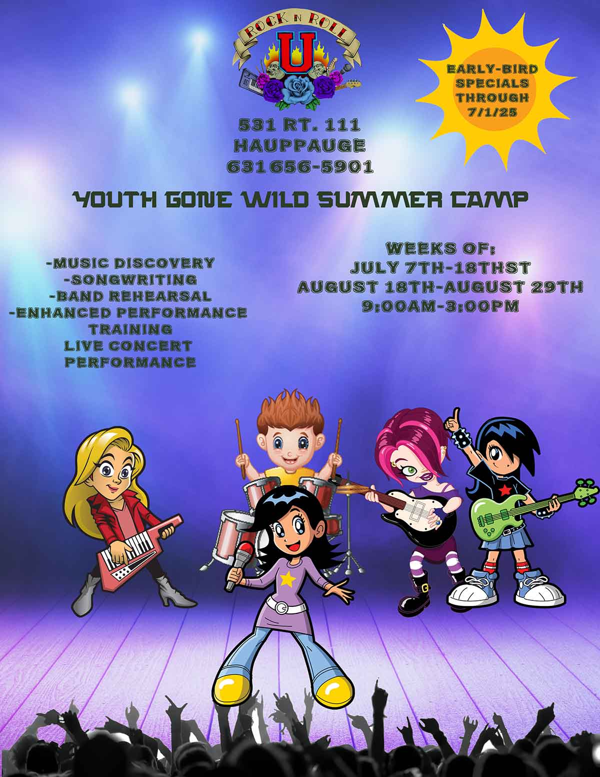 Summer camp flyer for 2025