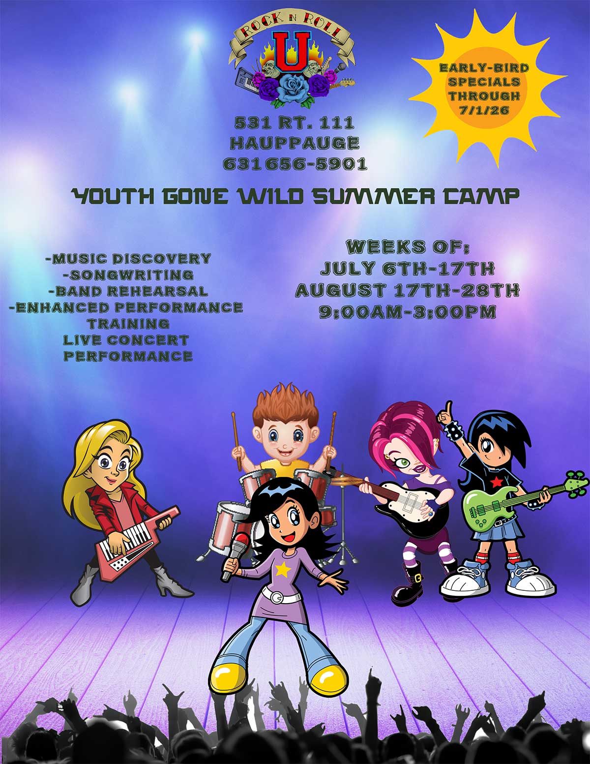 Summer camp flyer for 2026